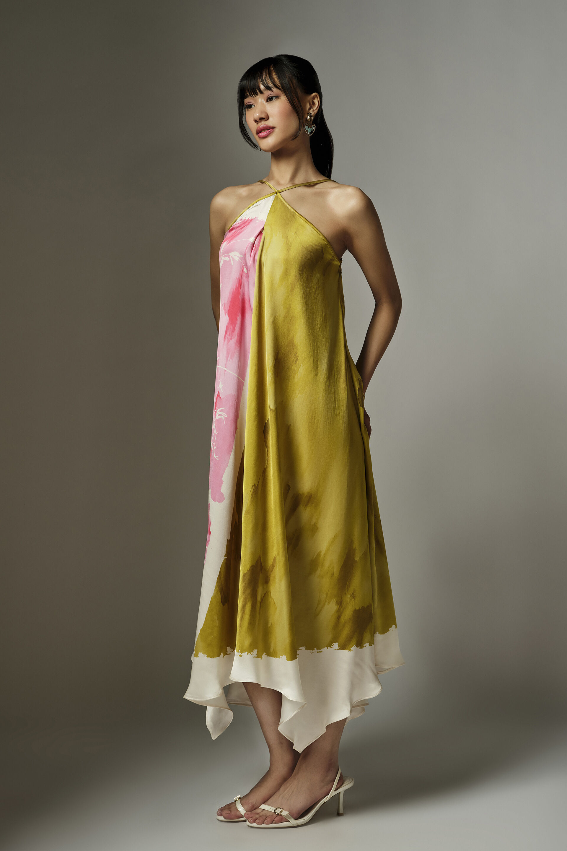 Effie Modal Dress, Green, image 2